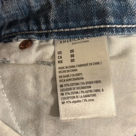 American Eagle Plaid Jean Shorts! - Picture 4 of 5